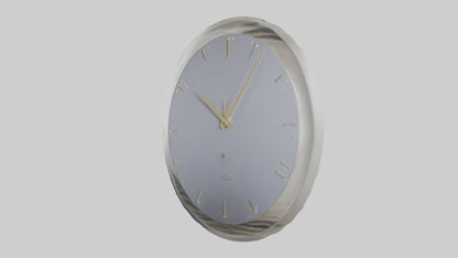 SilverPlated Wall Clock model 3D model