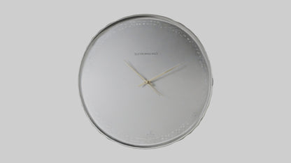 SilverPlated Wall Clock model 3D model