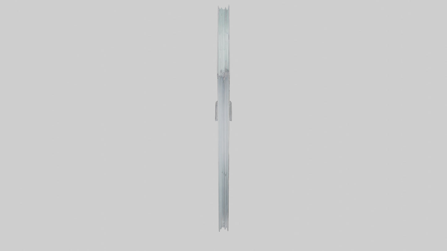 Single glass door model 3D model