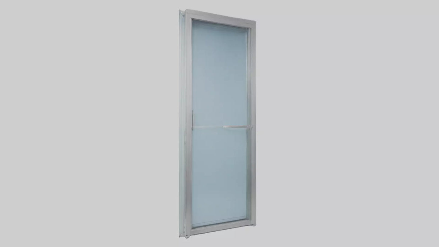 Single glass door model 3D model