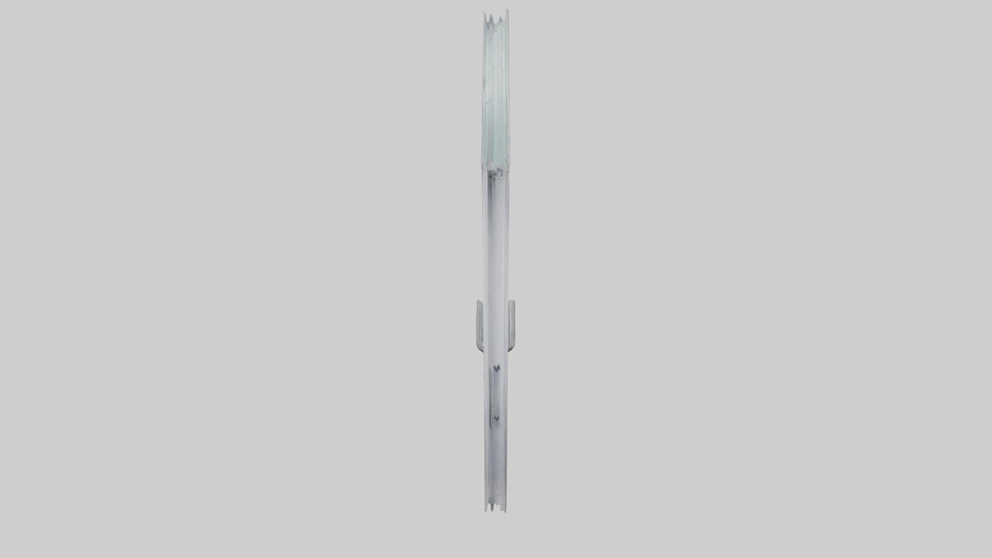 Single glass door model 3D model