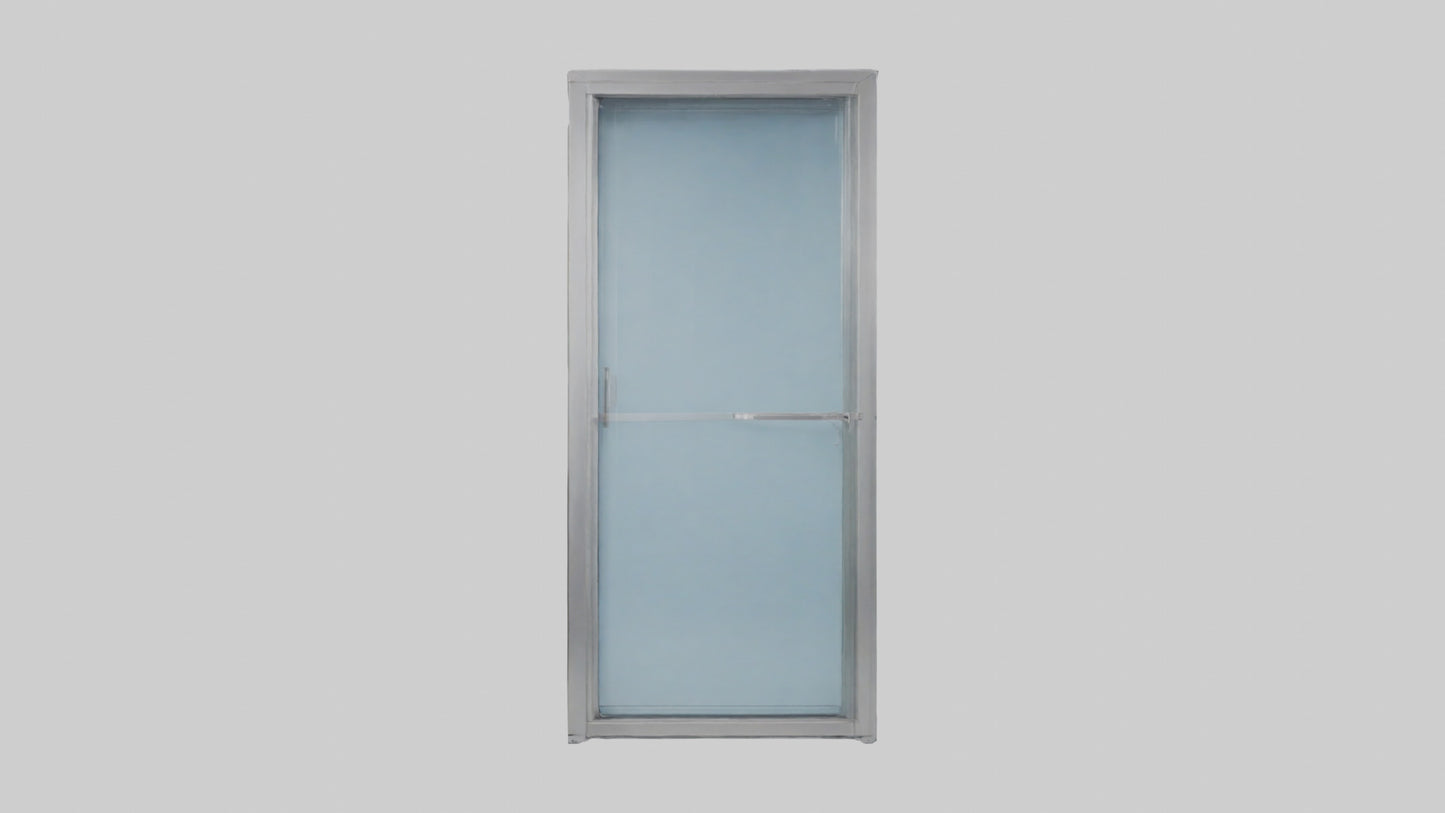 Single glass door model 3D model