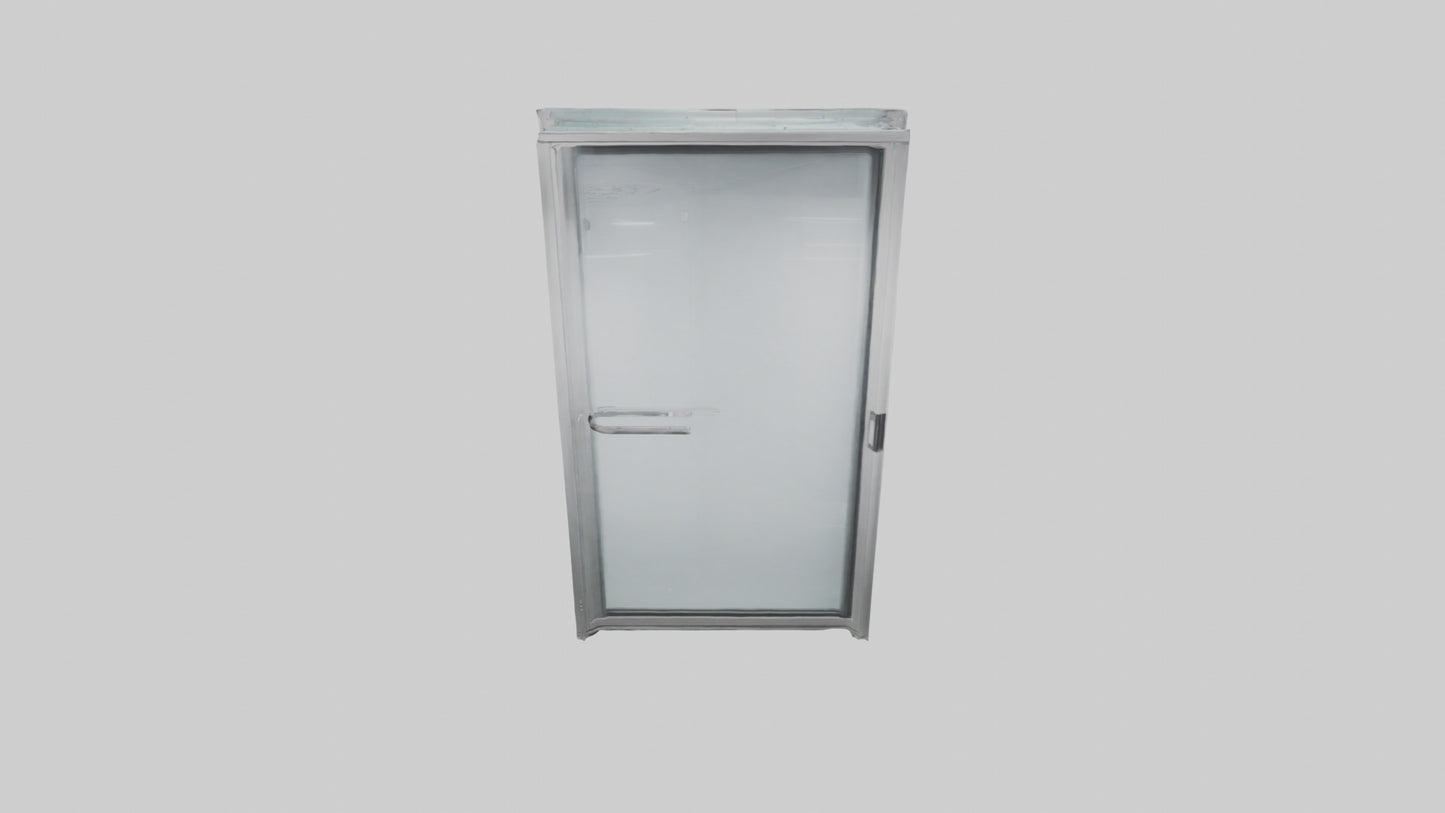 Single glass door model 3D model