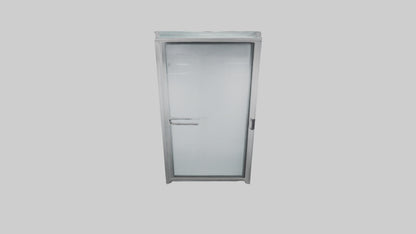 Single glass door model 3D model