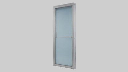 Single glass door model 3D model
