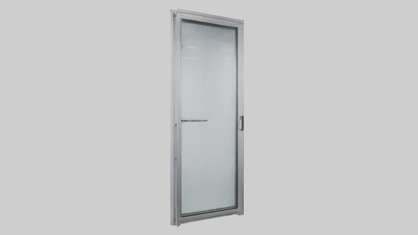 Single glass door model 3D model
