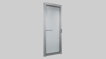 Single glass door model 3D model