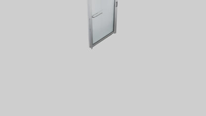 Single glass door model 3D model