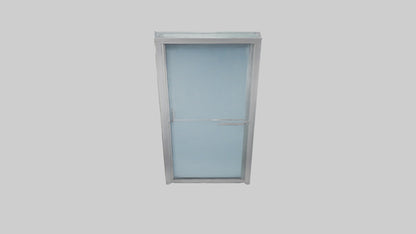 Single glass door model 3D model