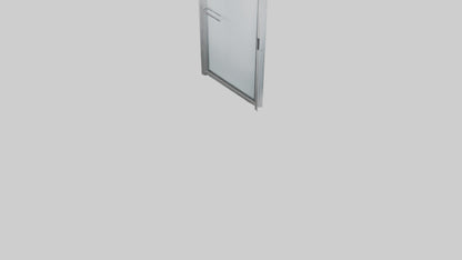 Single glass door model 3D model