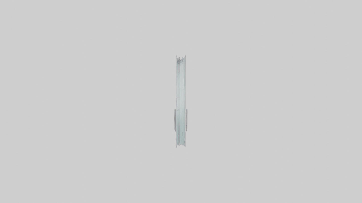 Single glass door model 3D model