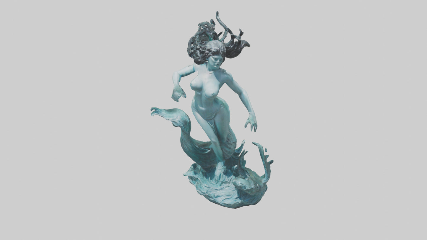 Sirens Call statue model 3D model