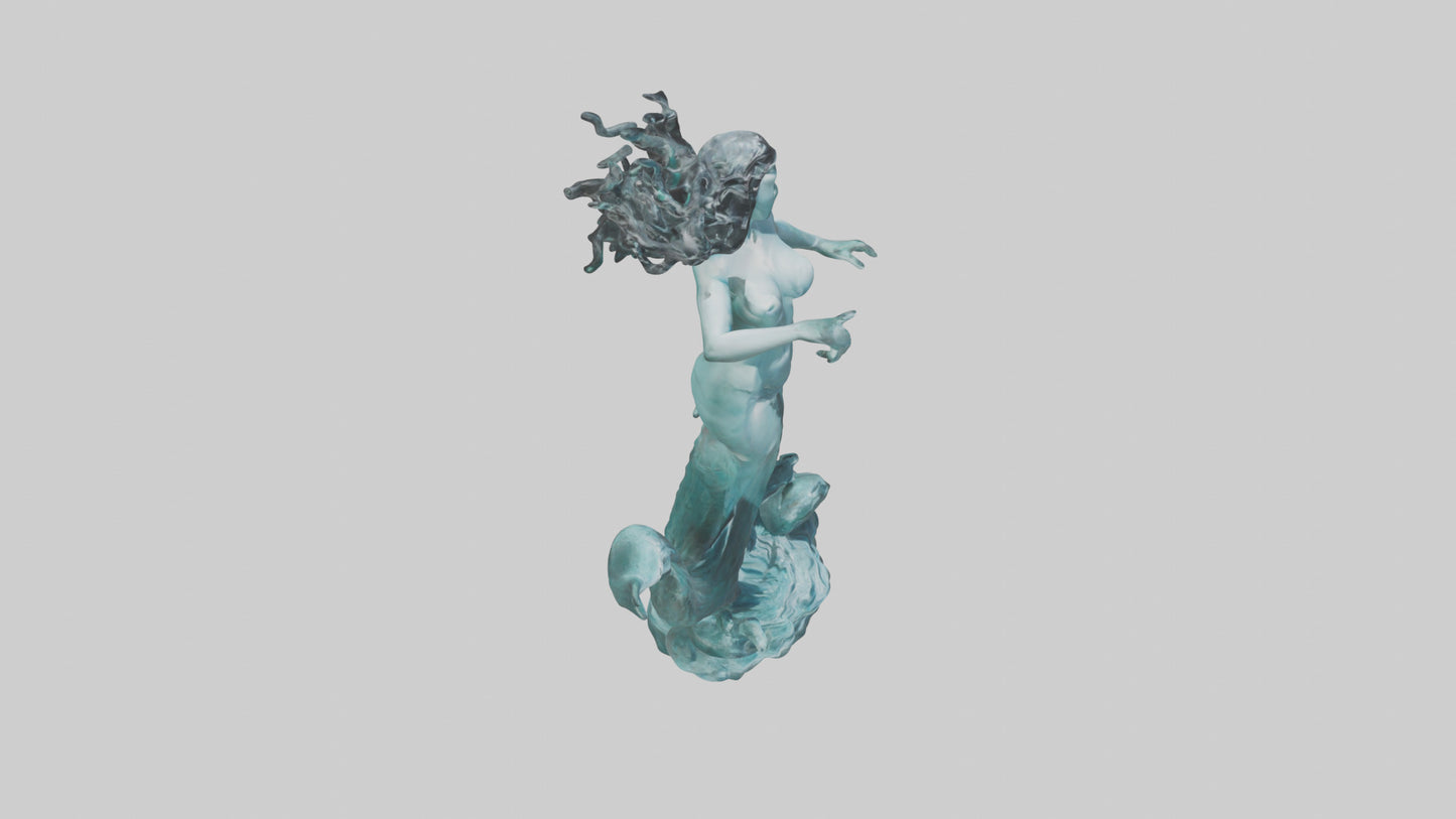 Sirens Call statue model 3D model