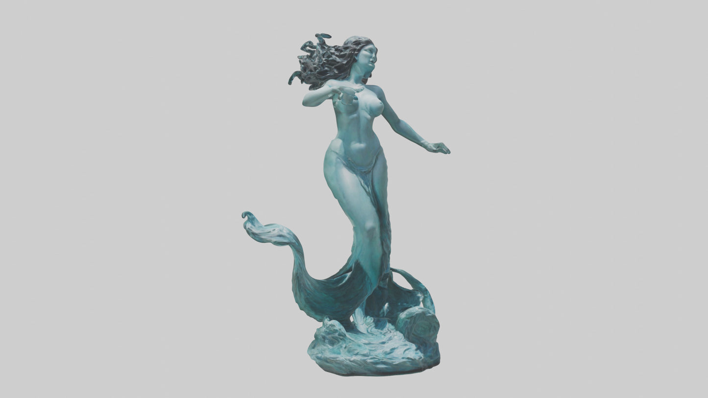 Sirens Call statue model 3D model