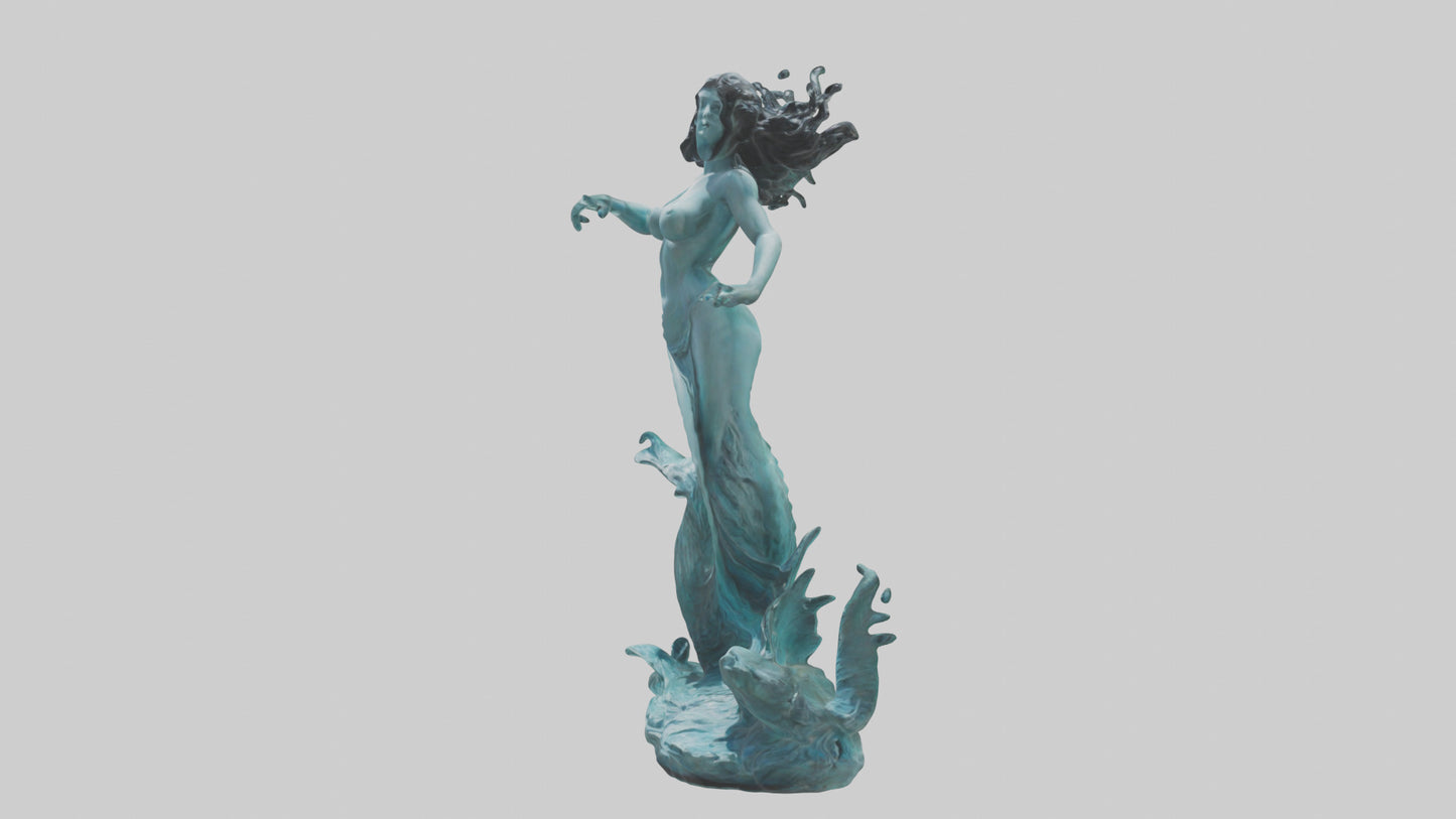 Sirens Call statue model 3D model