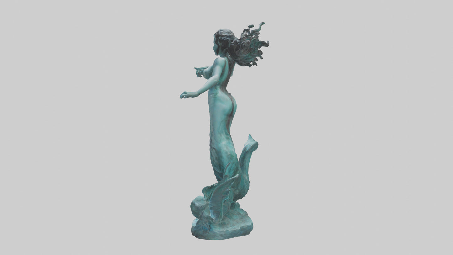 Sirens Call statue model 3D model