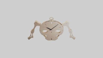 Skeleton Wall Clock model 3D model