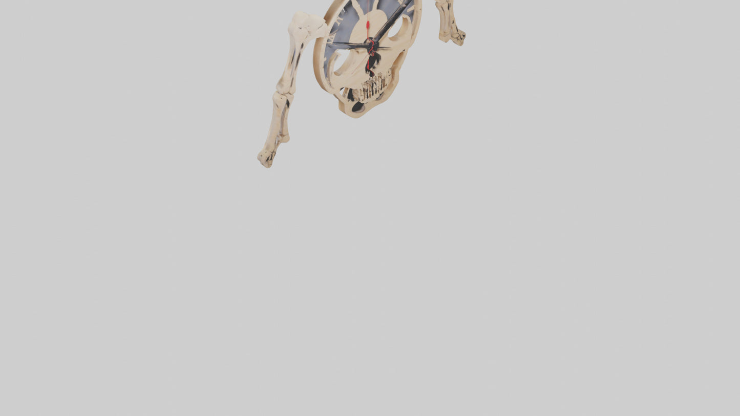 Skeleton Wall Clock model 3D model