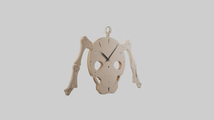 Skeleton Wall Clock model 3D model
