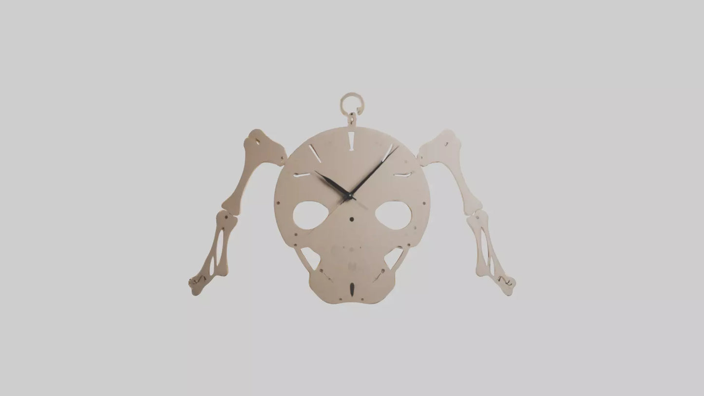 Skeleton Wall Clock model 3D model