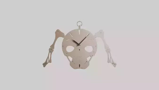 Skeleton Wall Clock model 3D model