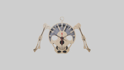 Skeleton Wall Clock model 3D model