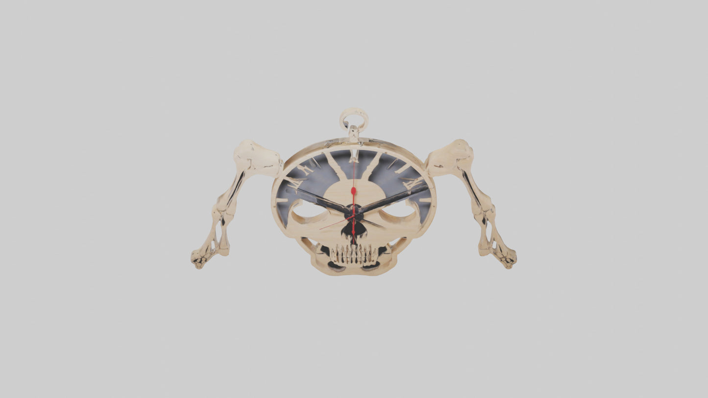 Skeleton Wall Clock model 3D model