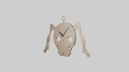 Skeleton Wall Clock model 3D model