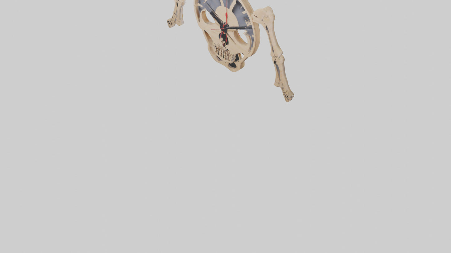 Skeleton Wall Clock model 3D model
