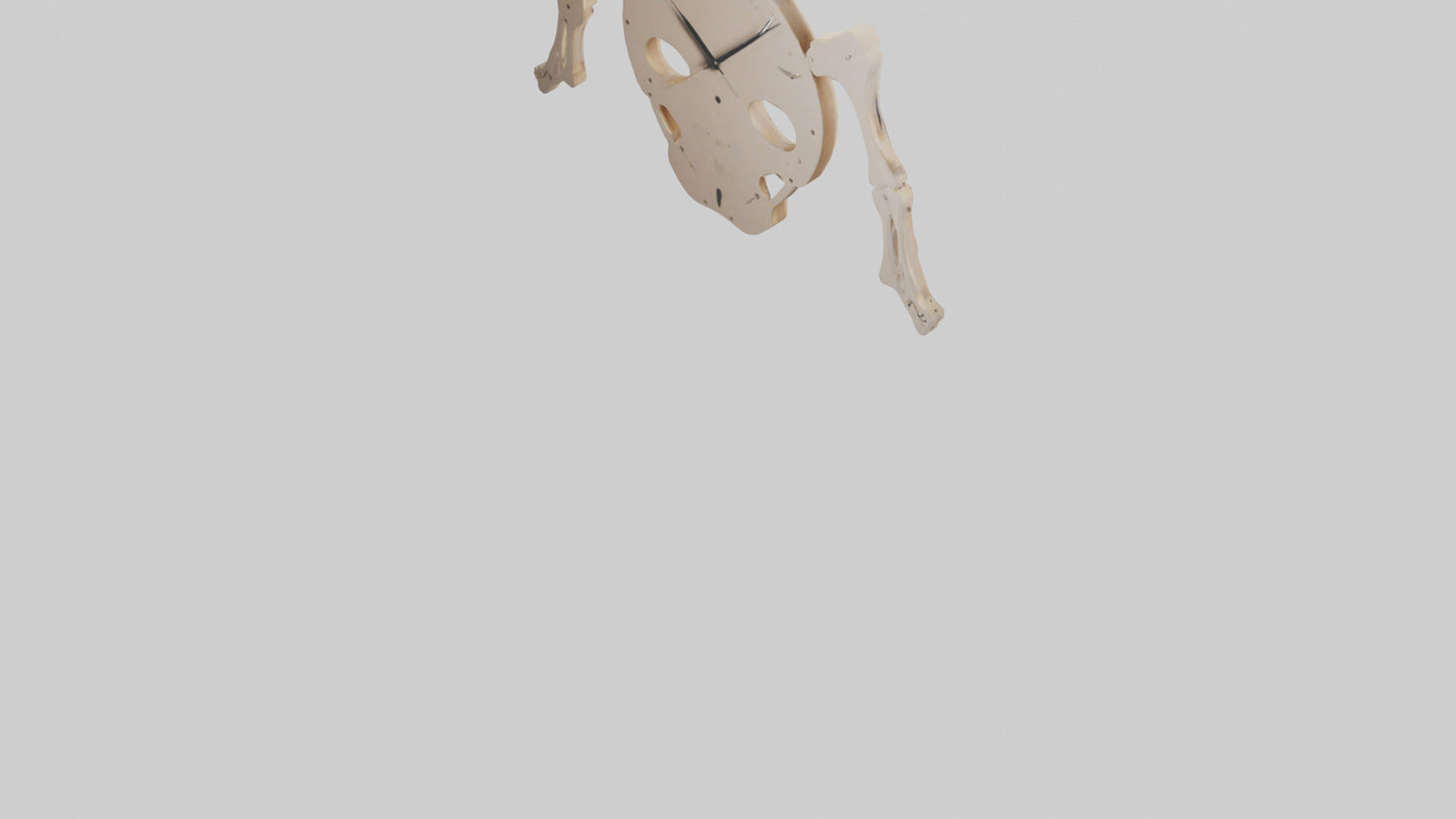 Skeleton Wall Clock model 3D model