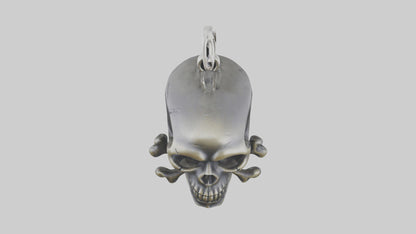 Skull and crossbones keychain model 3D model