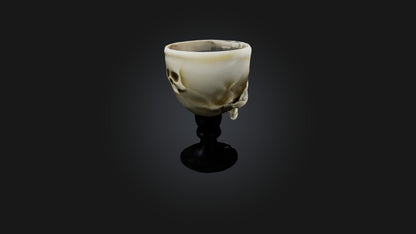 3D model Skull Goblet VR / AR / low-poly