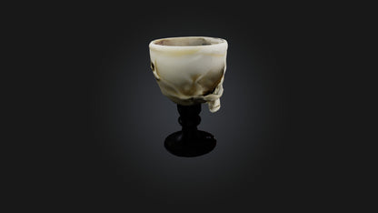 3D model Skull Goblet VR / AR / low-poly