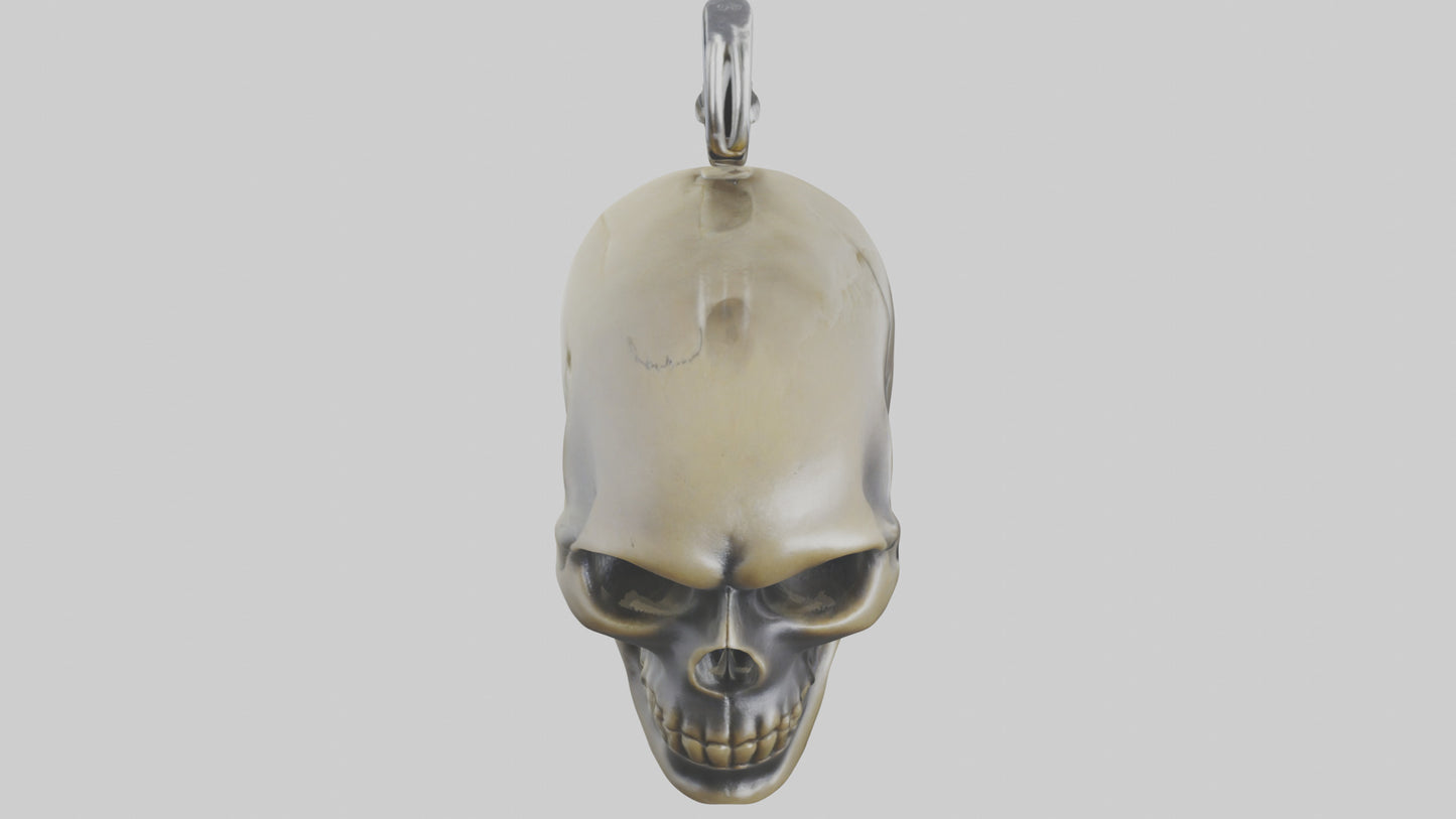 Skull head keychain model 3D model