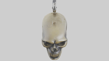 Skull head keychain model 3D model