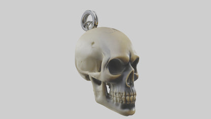Skull head keychain model 3D model