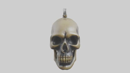 Skull head keychain model 3D model