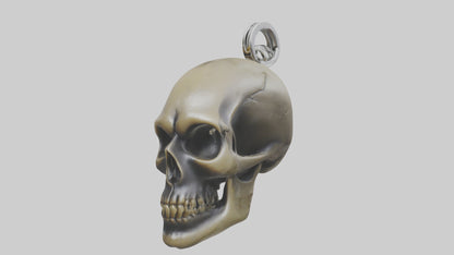 Skull head keychain model 3D model
