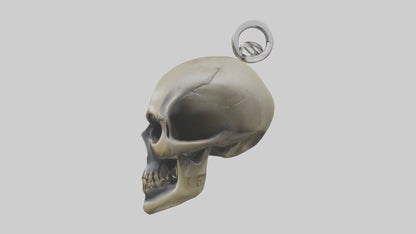 Skull head keychain model 3D model