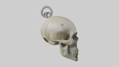 Skull head keychain model 3D model