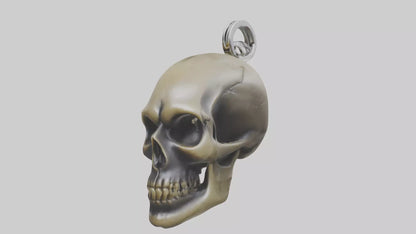 Skull head keychain model 3D model