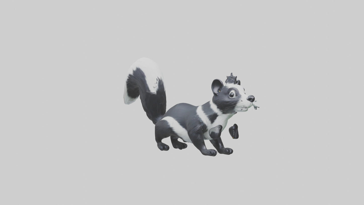 Skunk spraying model 3D model