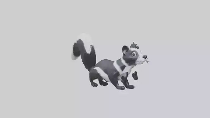 Skunk spraying model 3D model