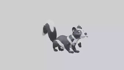 Skunk spraying model 3D model
