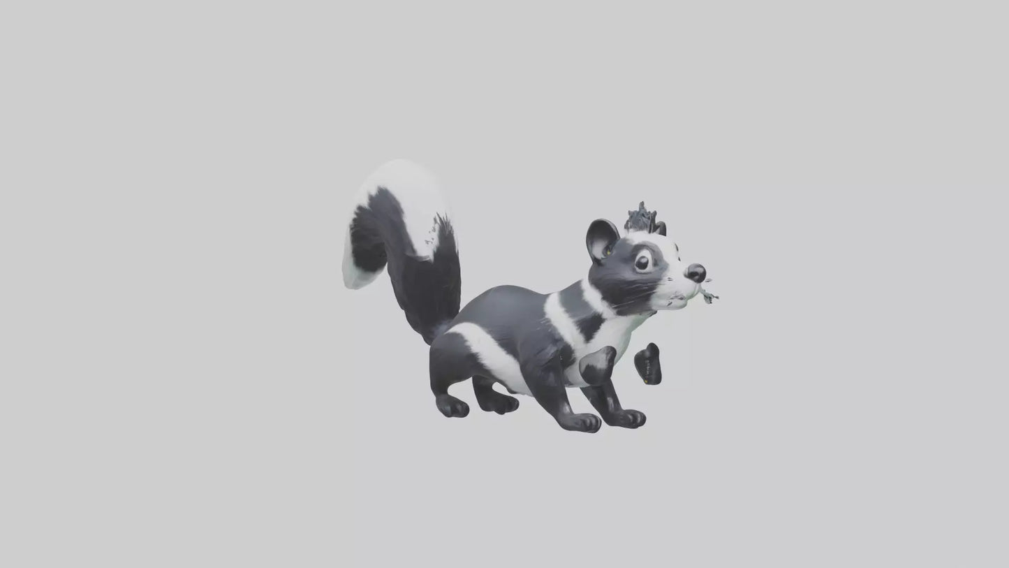 Skunk spraying model 3D model