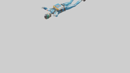 Skydiver in Freefall statue model 3D model