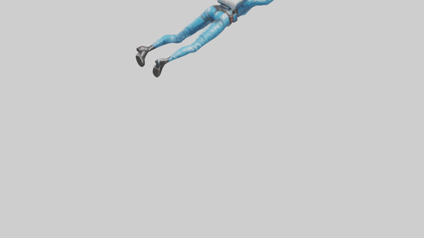 Skydiver in Freefall statue model 3D model