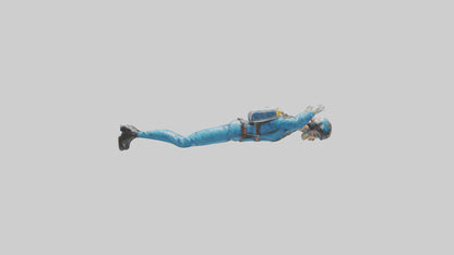 Skydiver in Freefall statue model 3D model