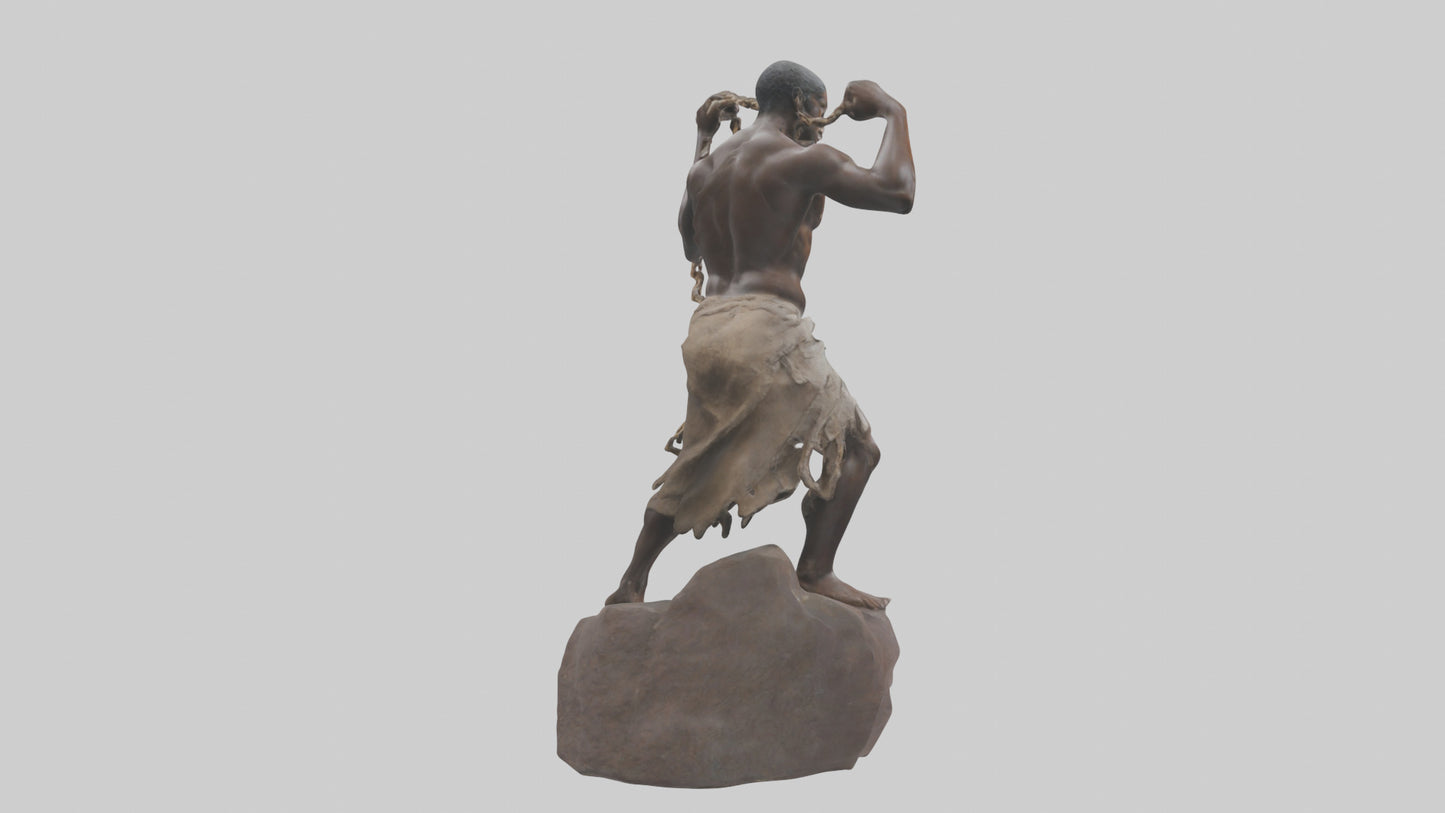 Slave Resistance statue model 3D model