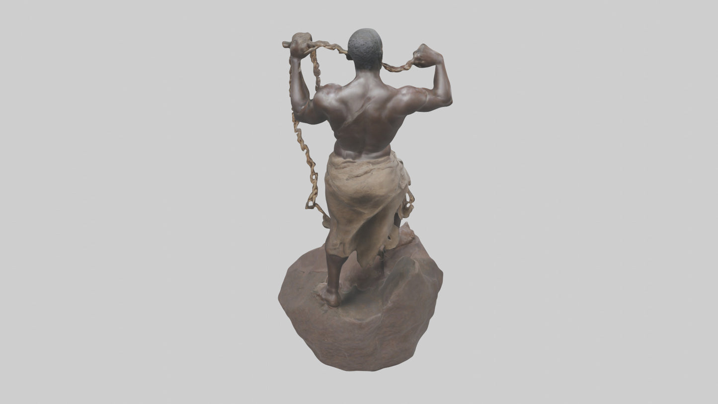 Slave Resistance statue model 3D model